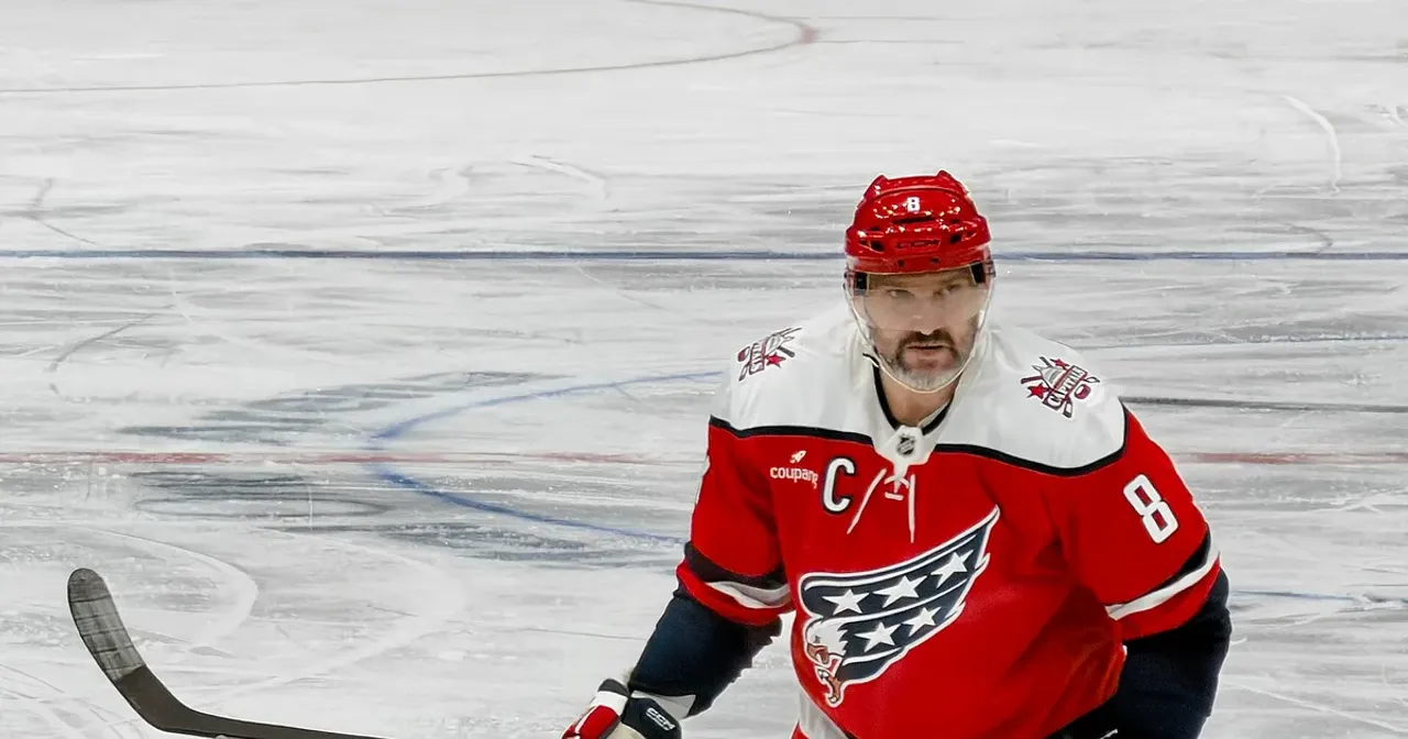 Aleksandr Owieczkin podczas meczu Washington Capitals z Philadelphia Flyers 25 lutego 2026 roku
